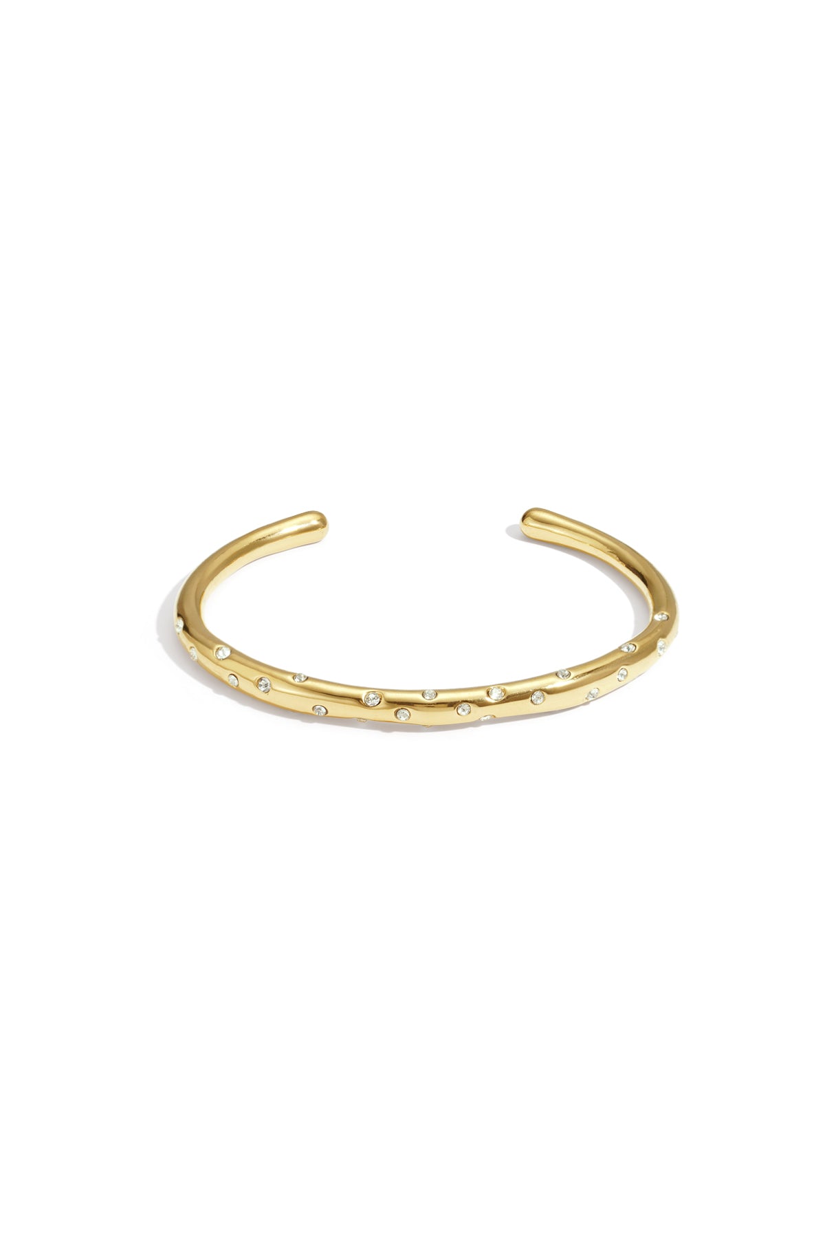 Golden Crystal Cuff Bracelet