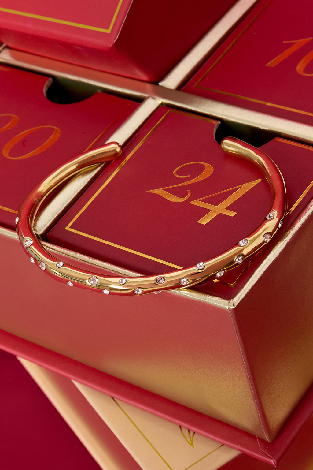 Golden Crystal Cuff Bracelet