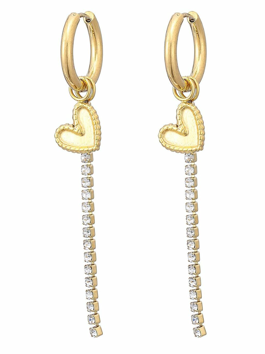Golden Love Drop oorbellen